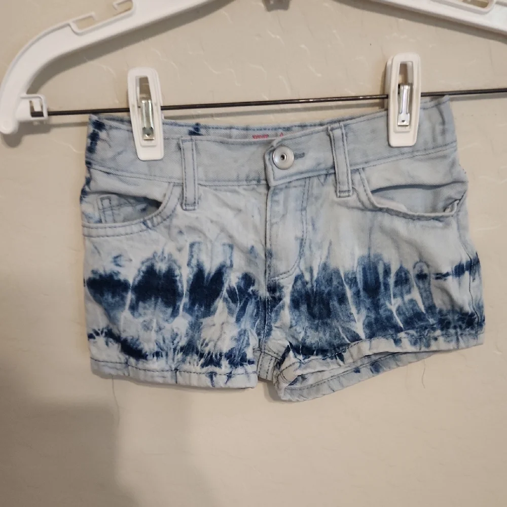 The Children's Place Blue Tie-Dye Jean Shorts